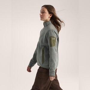 $225 ARC’TERYX Women’s Covert Cardigan Fleece Full Zip Jacket Coat Green